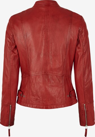 7ELEVEN Lederjacke 'Linny' in Rot