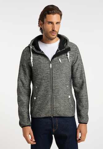 DreiMaster Maritim Fleece jacket in Grey: front