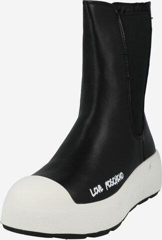 Chelsea Boots 'RACE LOVE' Love Moschino en noir : devant