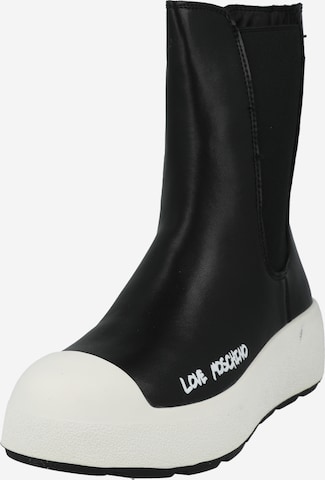 Love Moschino Chelsea Boots 'RACE LOVE' in Black: front