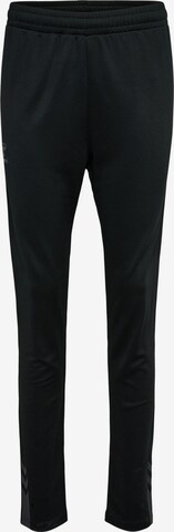 Hummel Slim fit Workout Pants 'Active' in Black: front