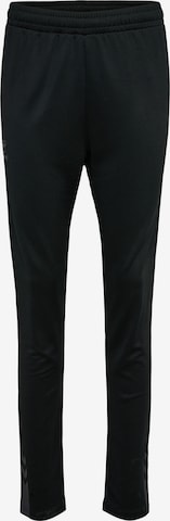 Coupe slim Pantalon de sport 'Active' Hummel en noir : devant