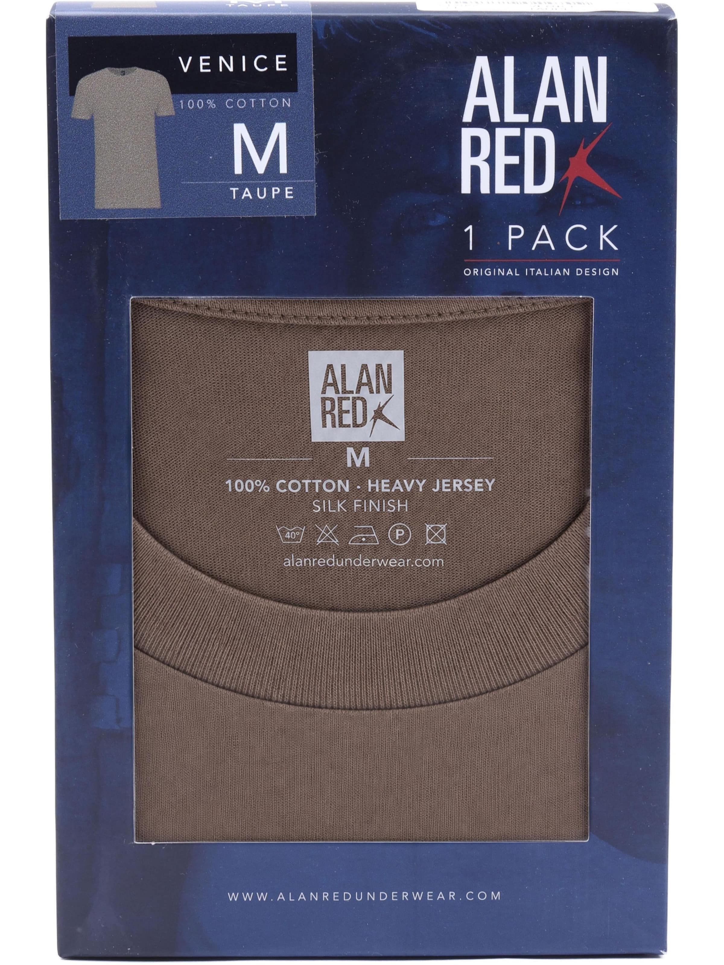 T-Shirt 'Venice' alan red en gris