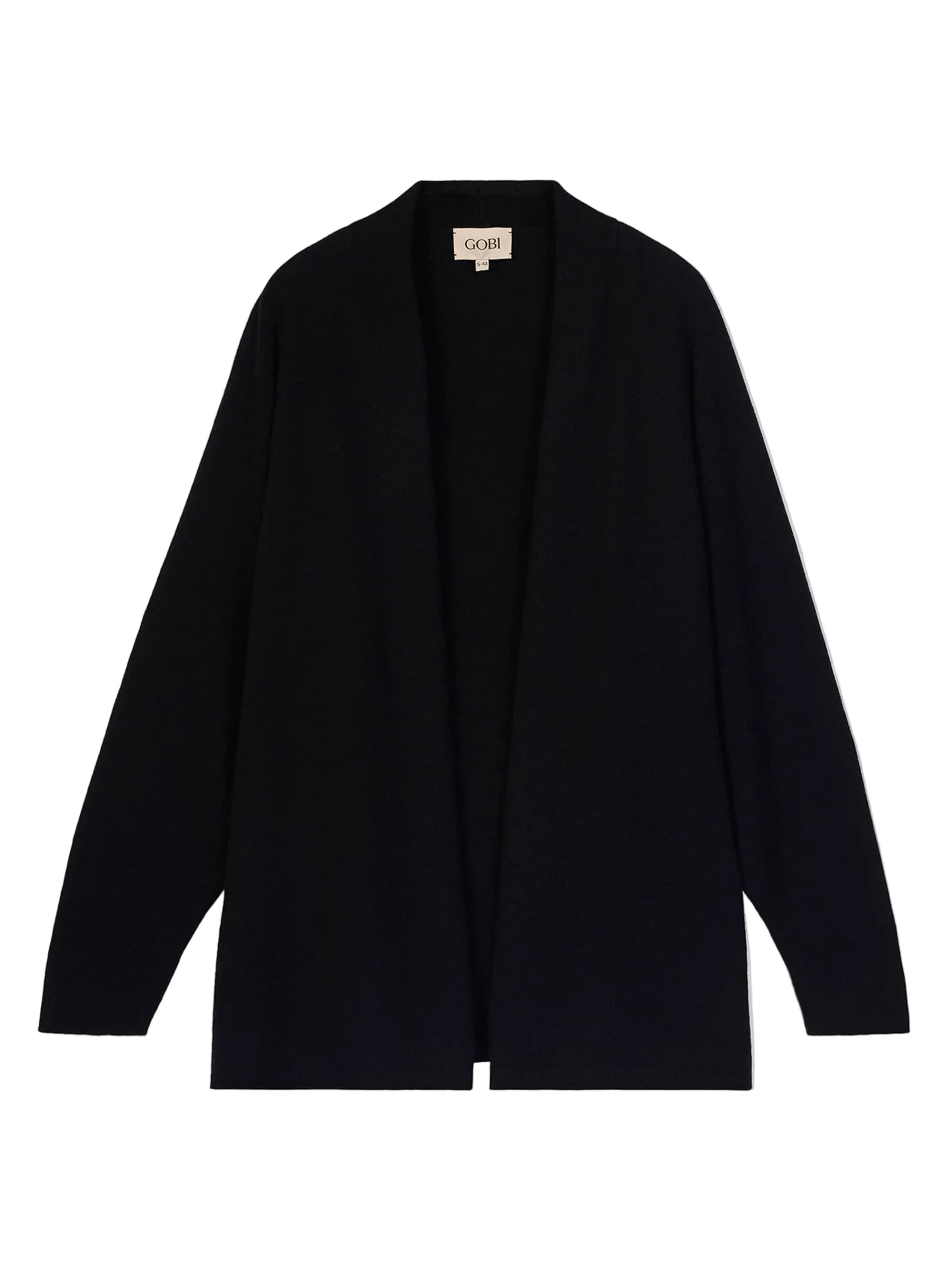 GOBI Cashmere Cardigan i sort: forside