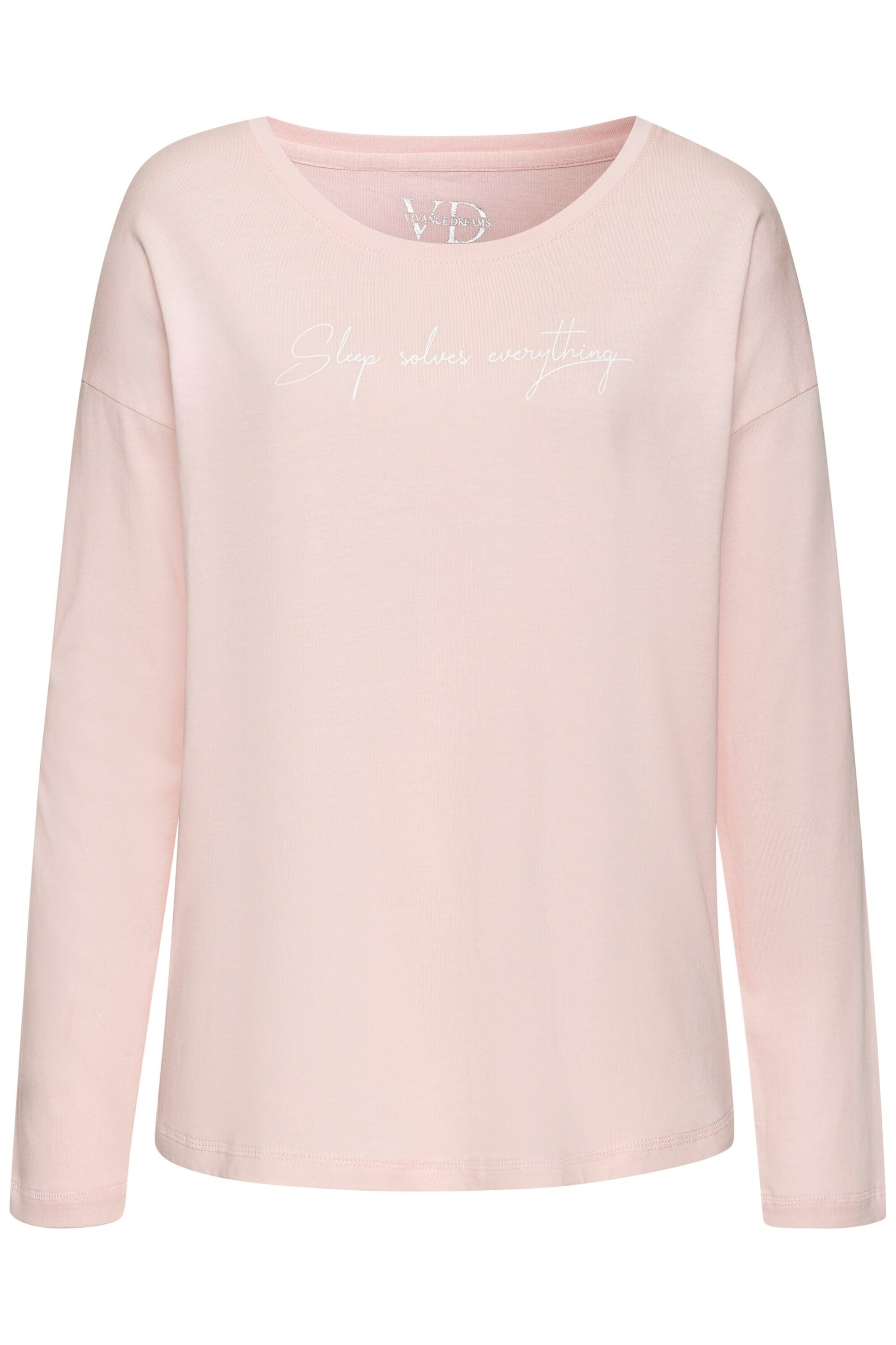 VIVANCE Schlafshirt in Pink: Vorderseite
