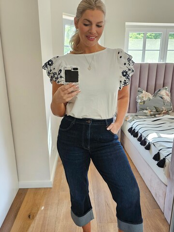 RYC by Angelina Kirsch Bluse in Weiß