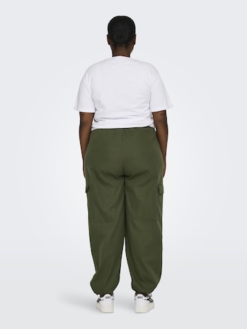 ONLY Carmakoma Tapered Cargo trousers in Green