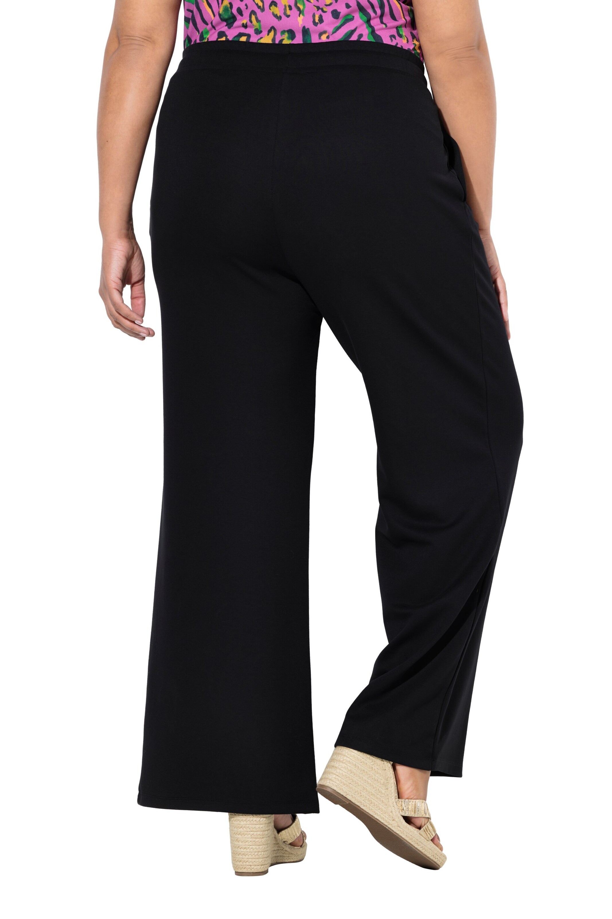 Ulla Popken Loosefit Broek in Zwart