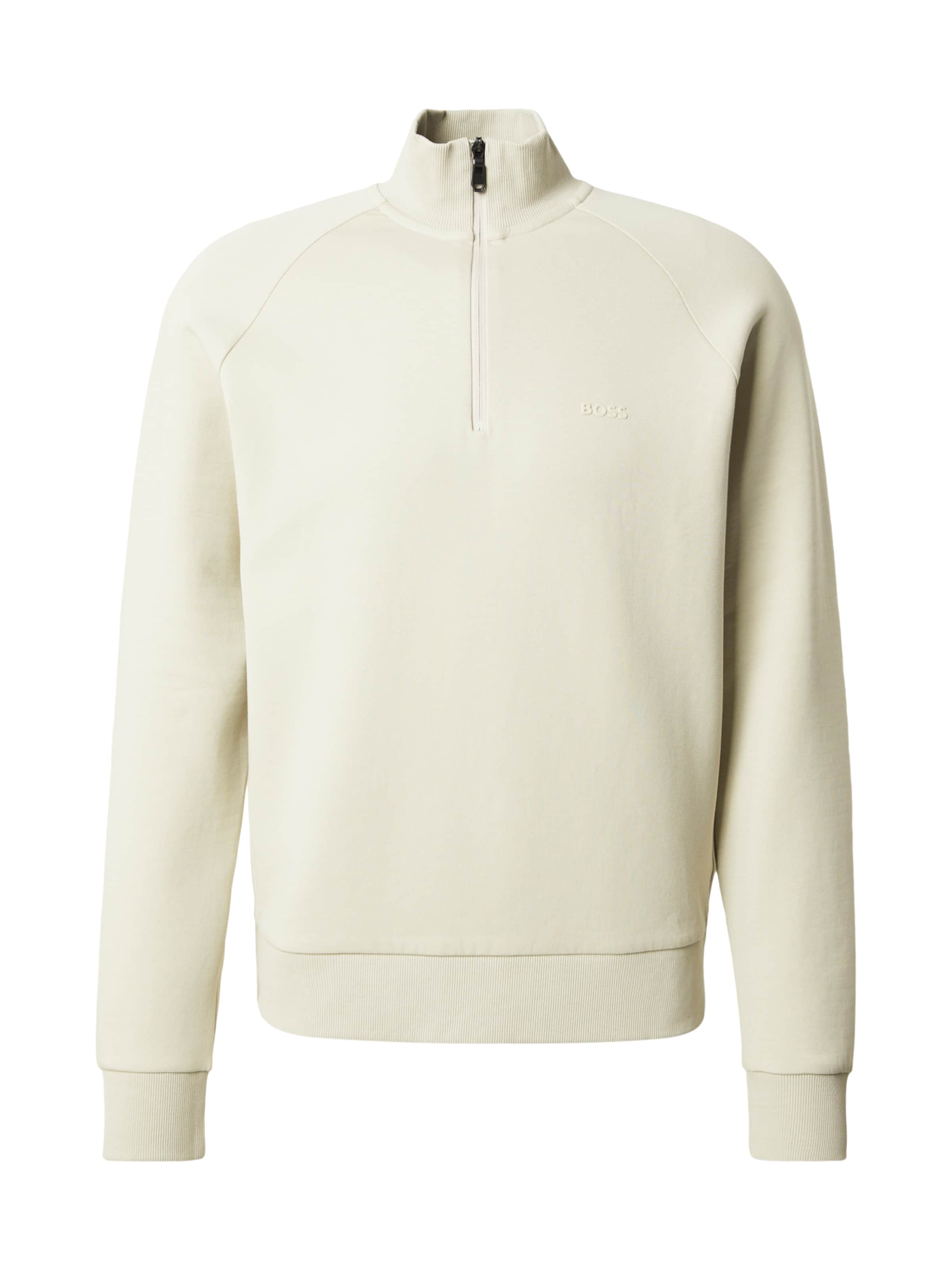 Sweat-shirt BOSS en beige : devant