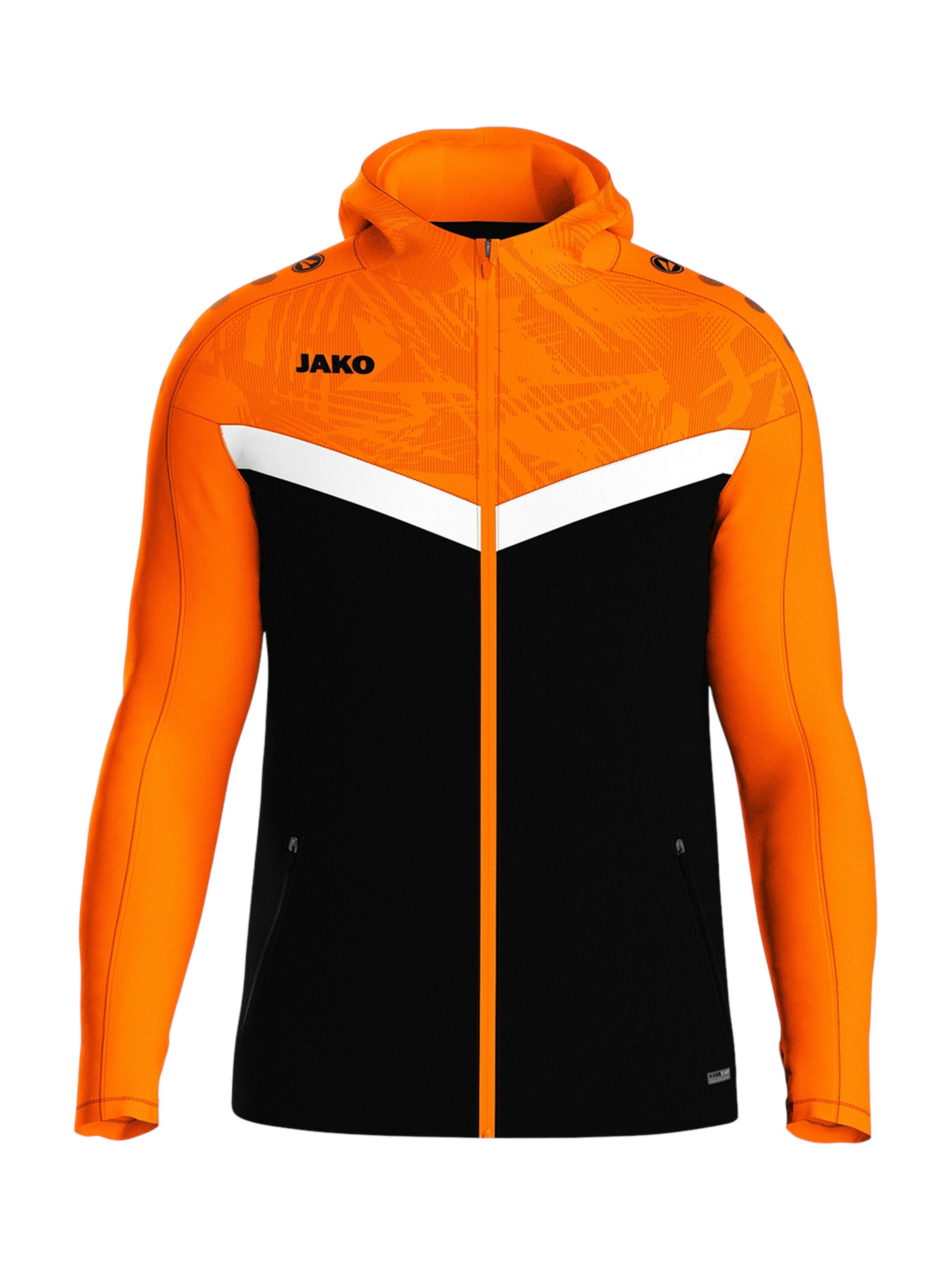 JAKO Sportjacke in Schwarz: Vorderseite