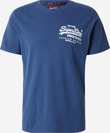 Superdry Tričko 'Tokyo' - Modrá: predná strana