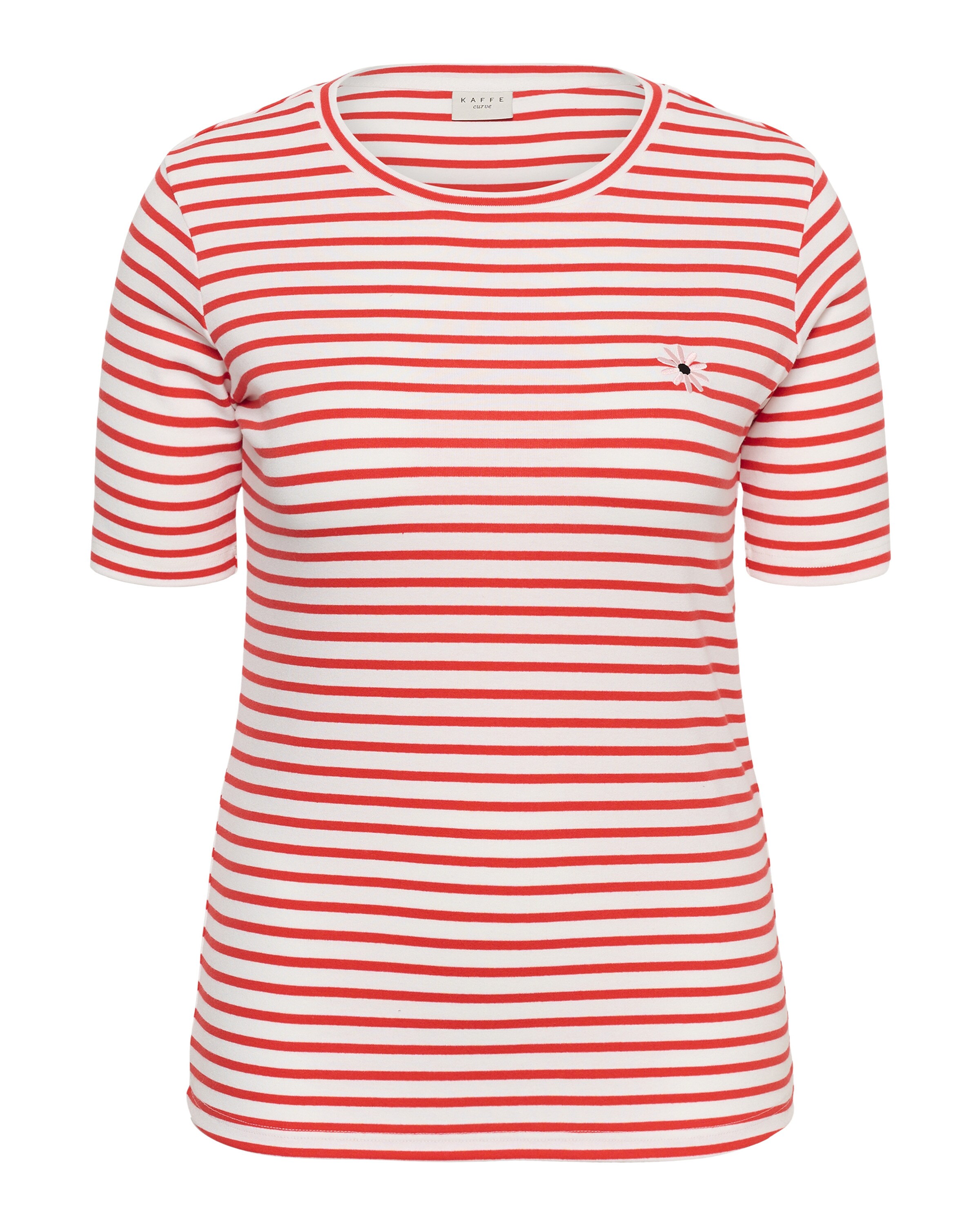 KAFFE CURVE - Camiseta 'KCLia' en blanco: frente