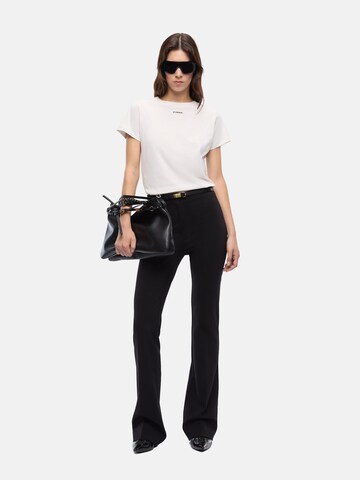 PINKO - Camiseta 'PINKO BASICO T-SHIRT JERSEY LOGO PINKO GOMMATO T-SHIRT' en blanco