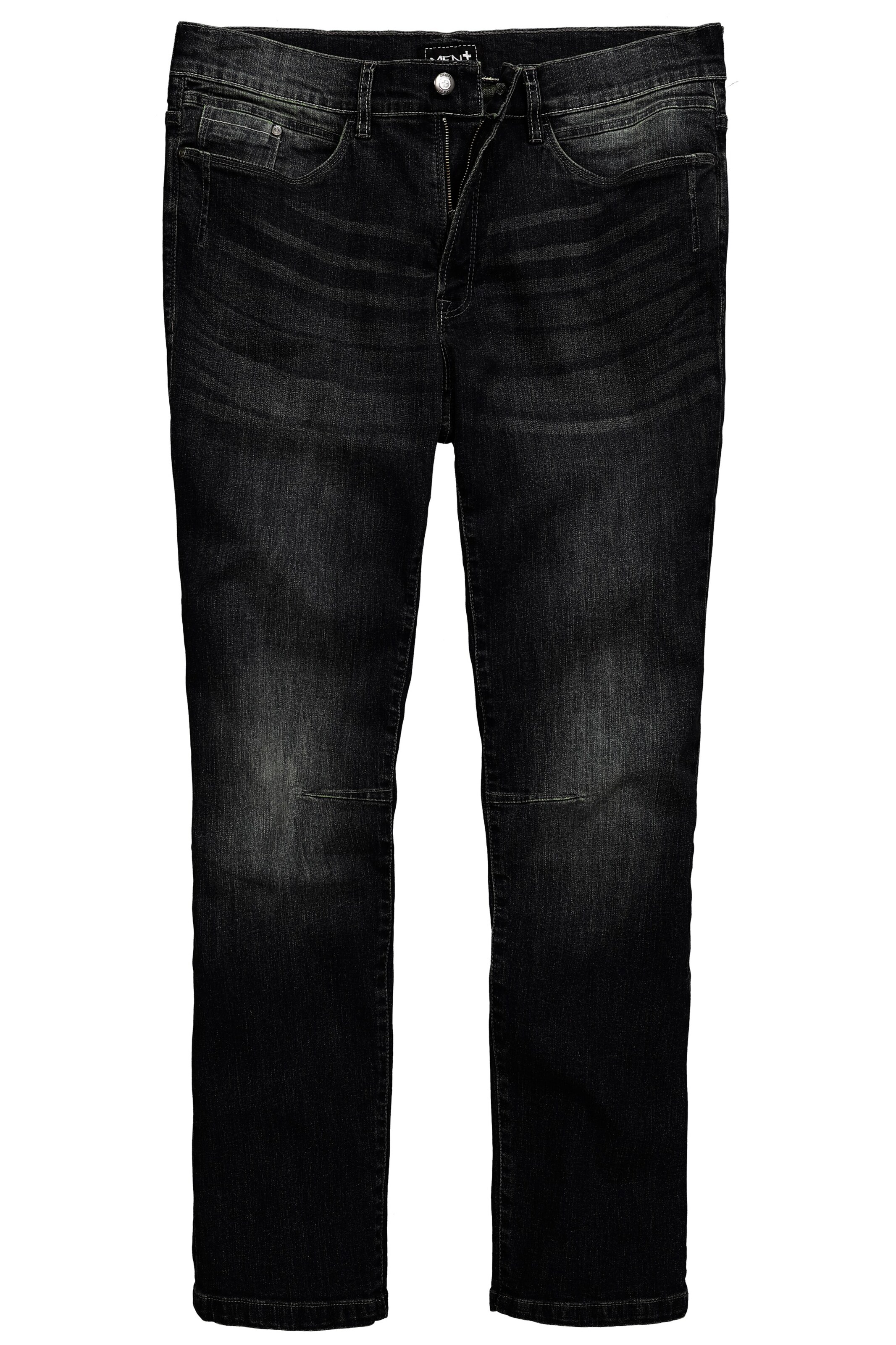 Men Plus Jeans in Black: front