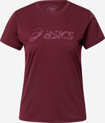 Tricou funcțional de la ASICS pe roșu: față