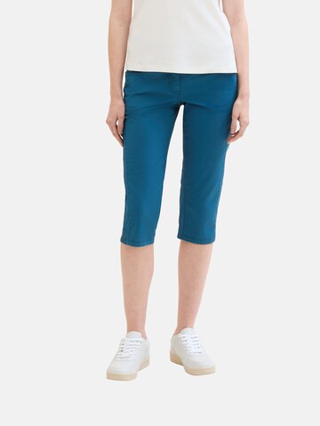 TOM TAILOR Tapered Pants in Blue: front