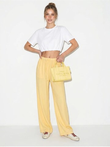Bianco Lucci Wide leg Trousers 'Hose' in Yellow