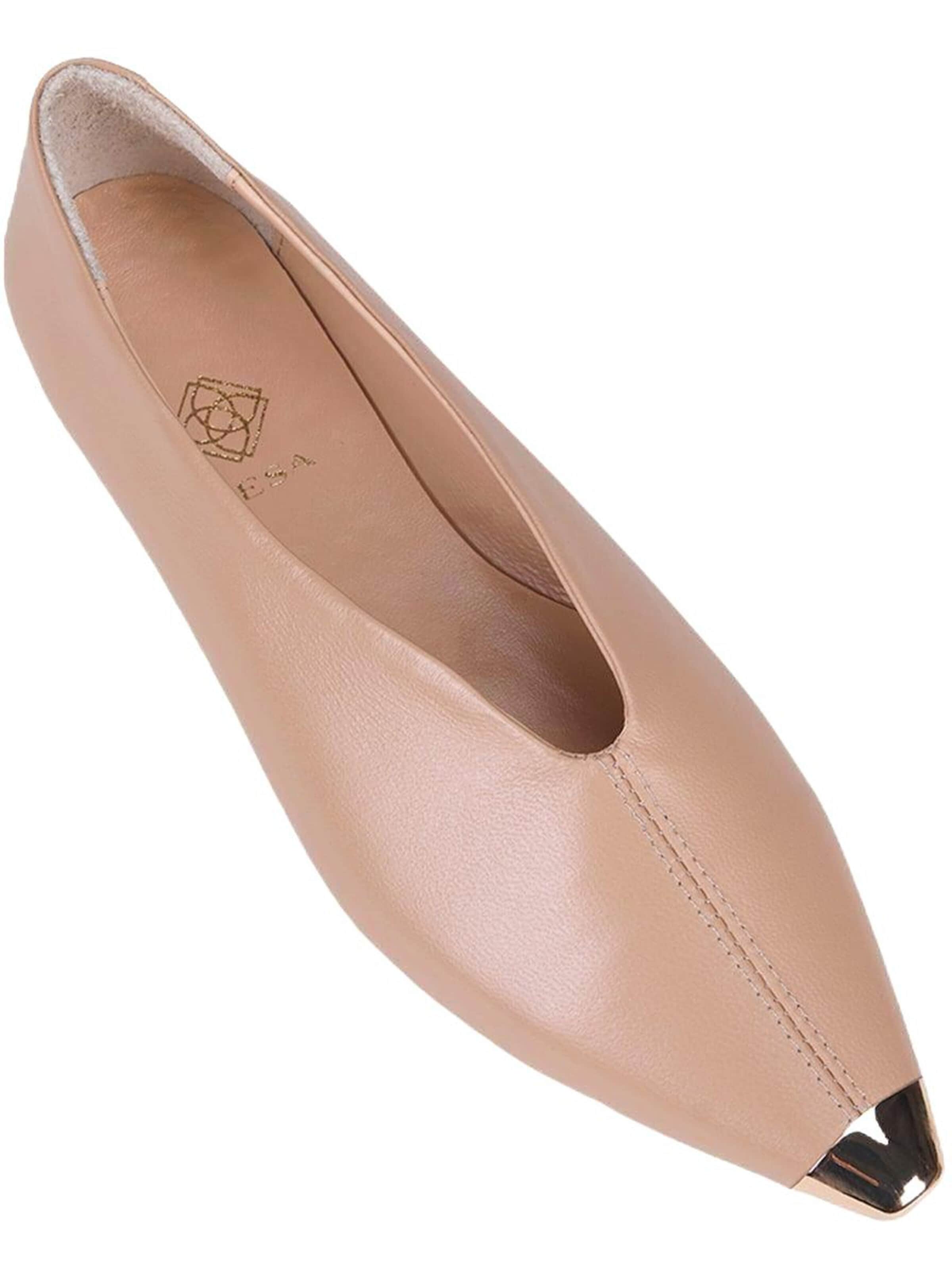 Ballerines 'Spitz zulaufende Ballerinas' Desa en beige : devant