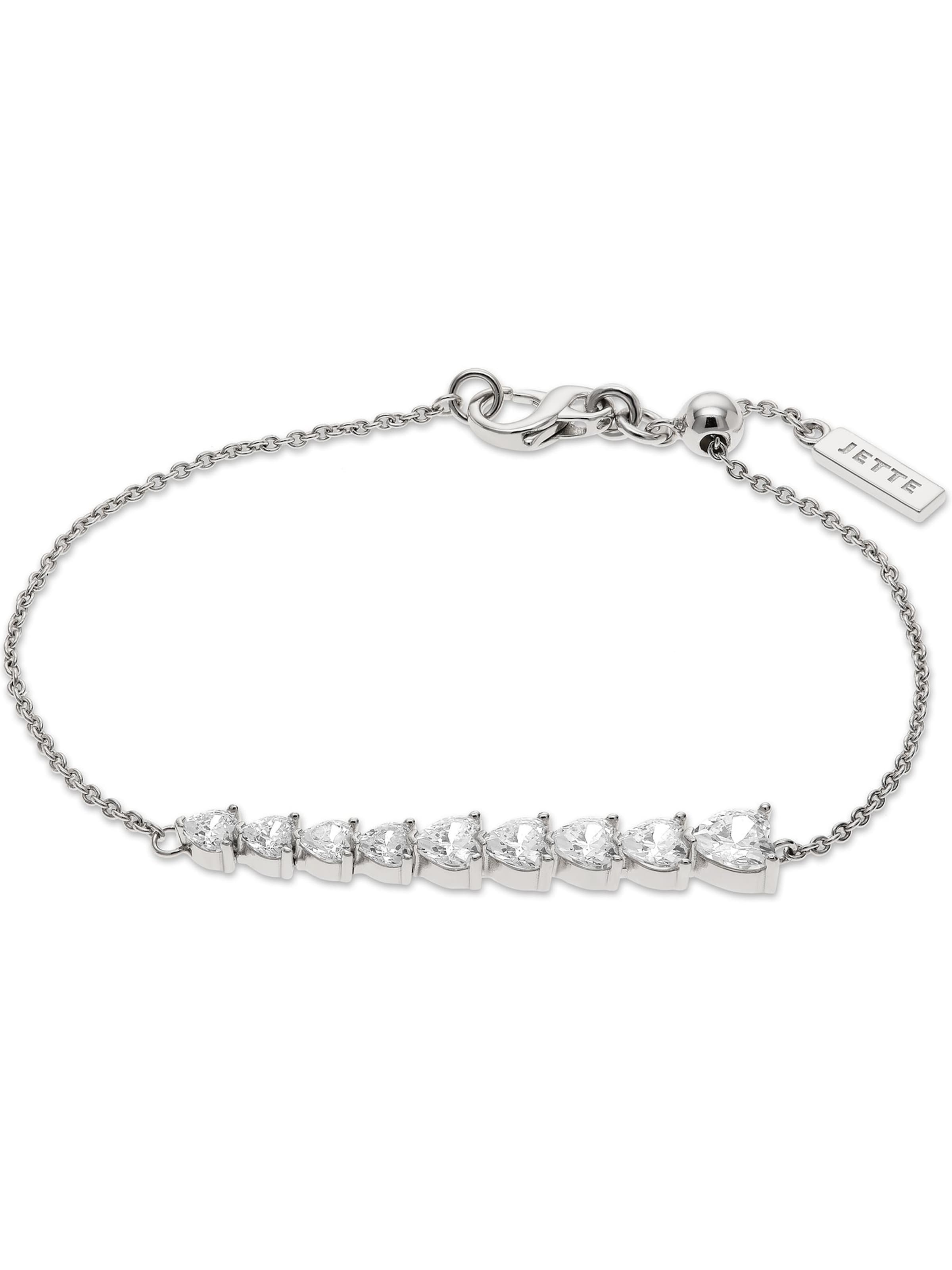 JETTE Armband in Silber: Vorderseite