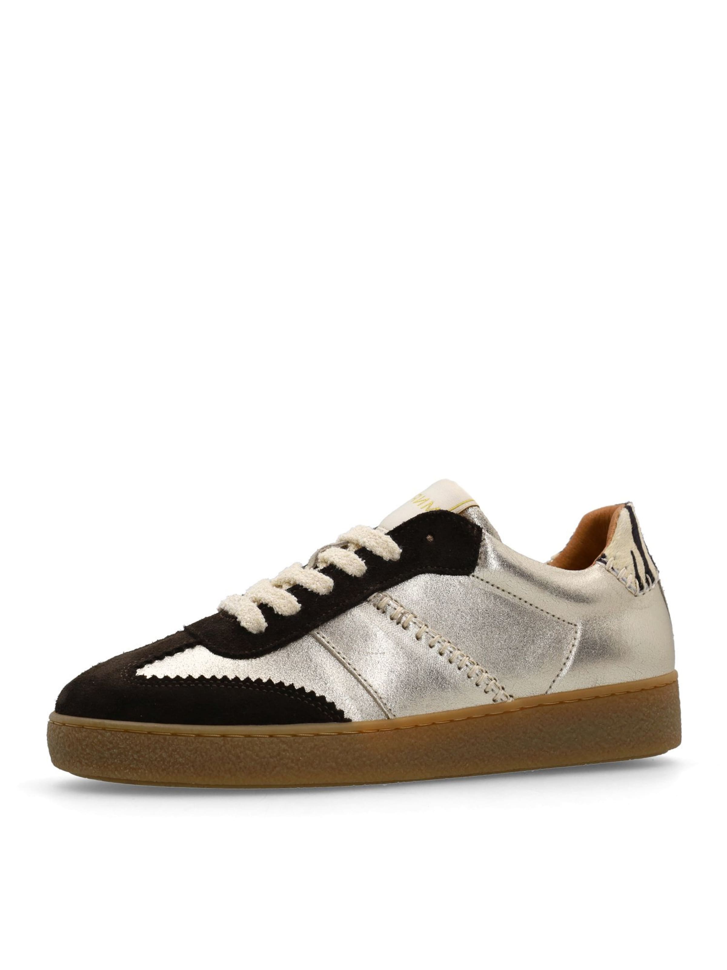 MANFIELD Sneaker in braun / silber, Produktansicht