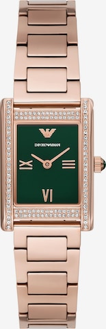 Emporio Armani Analoguhr in Gold: Vorderseite