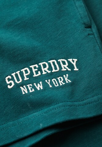 Superdry Regular Broek 'Athletic Essentials' in Groen