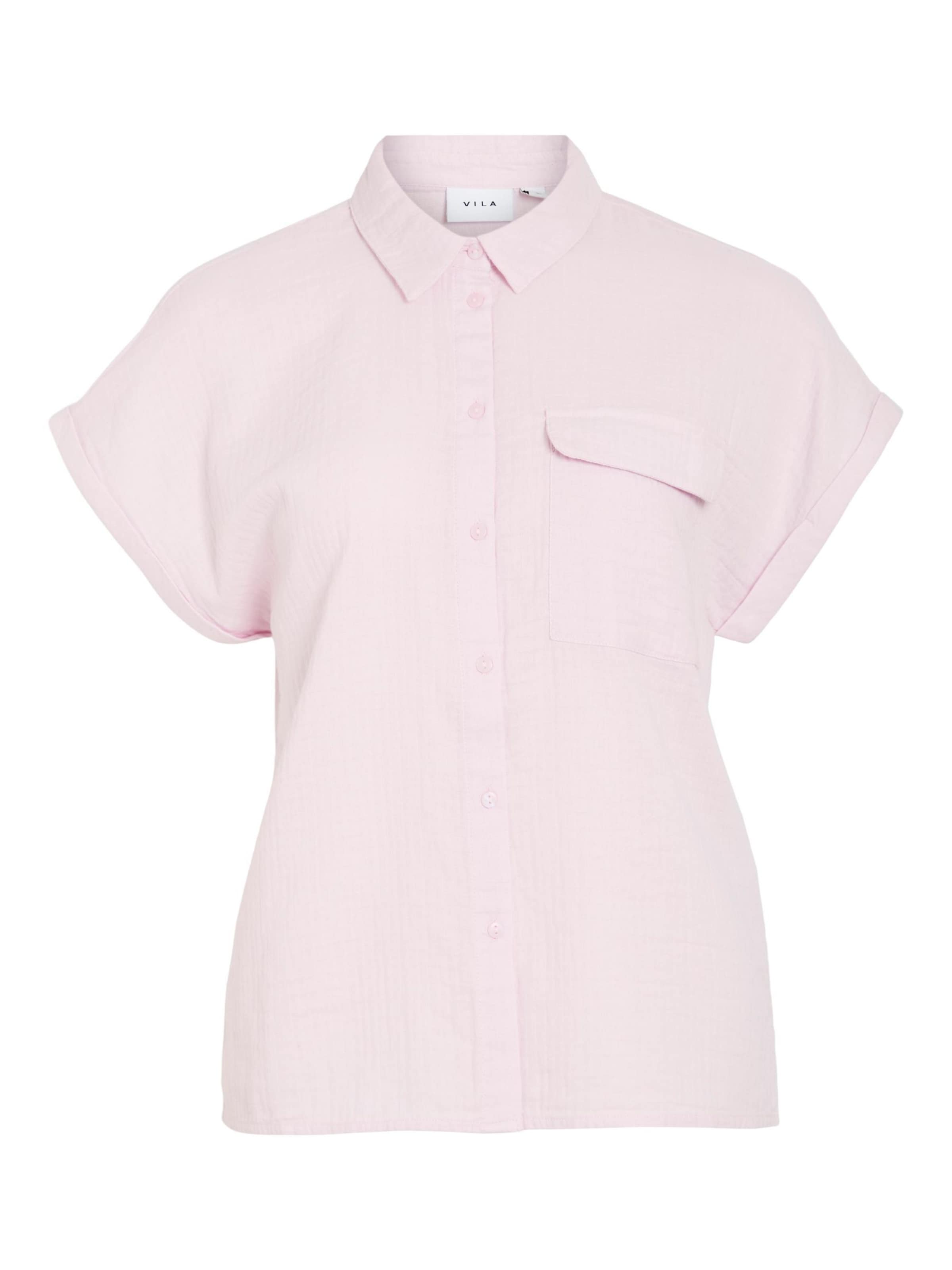 Camicia da donna 'VILania' di VILA in rosa: frontale