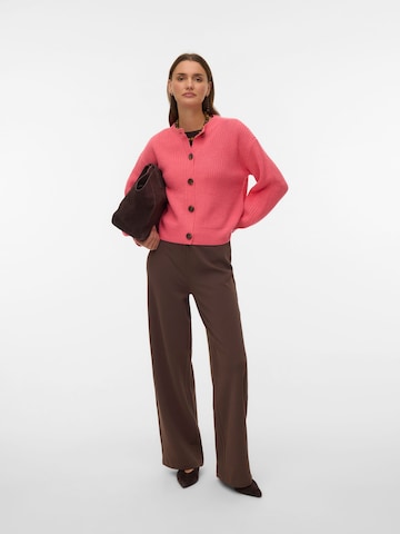 VERO MODA Knit Cardigan 'VMLea' in Pink