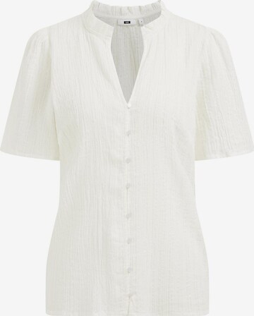 WE Fashion Blouse in White: front