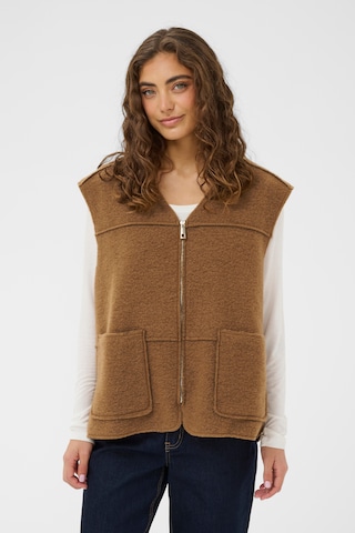 CULTURE Cardigan 'CUova' i brun: forside