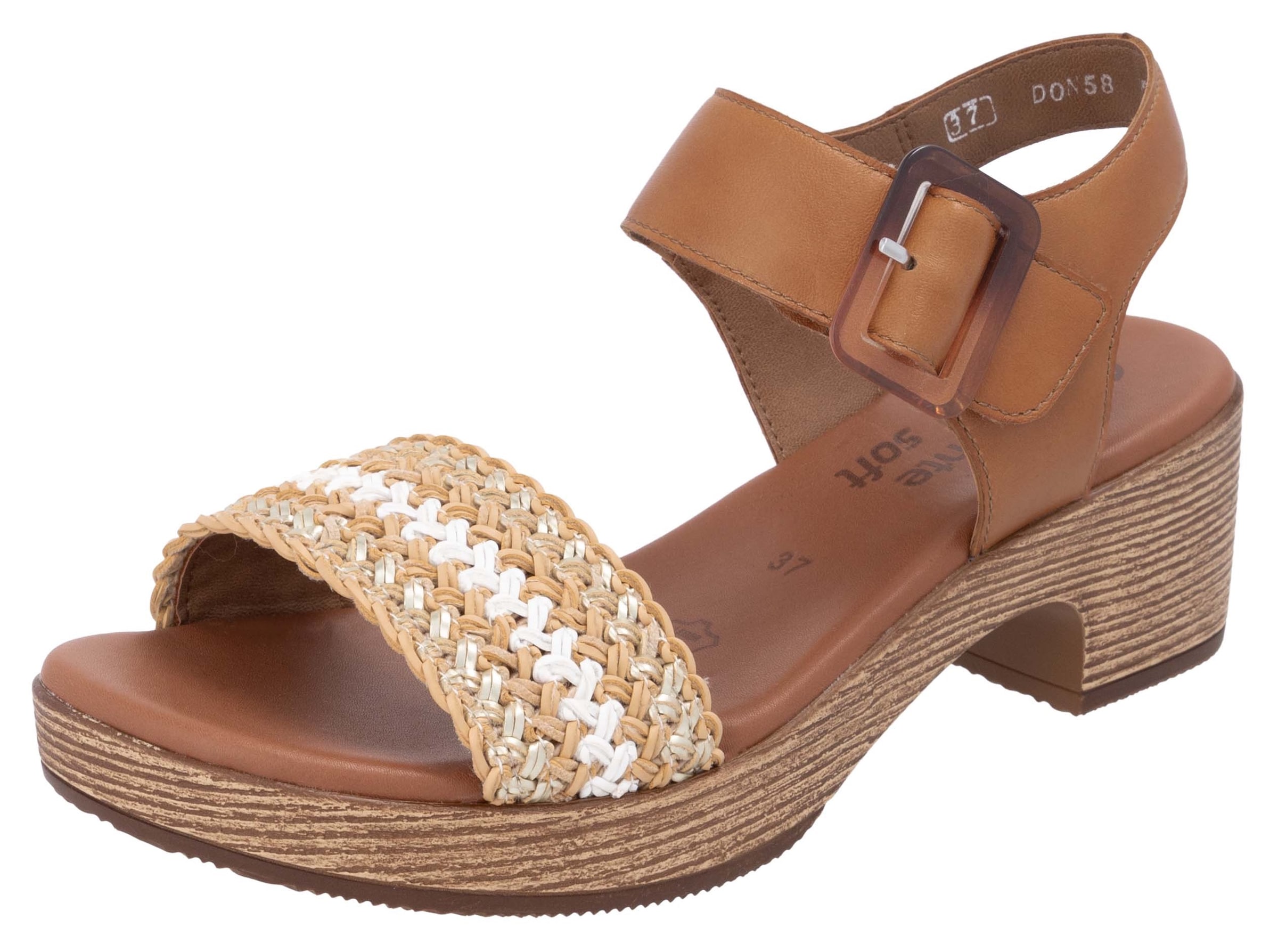 REMONTE Sandals in Brown: front