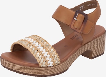 REMONTE Sandale in Braun: Vorderseite