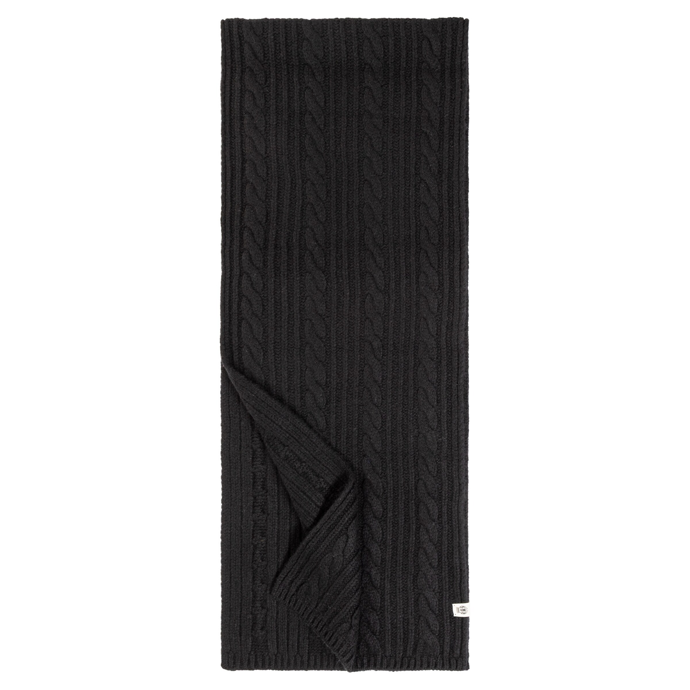 Roeckl Sjaal 'CABLED CHARM' in Zwart: voorkant