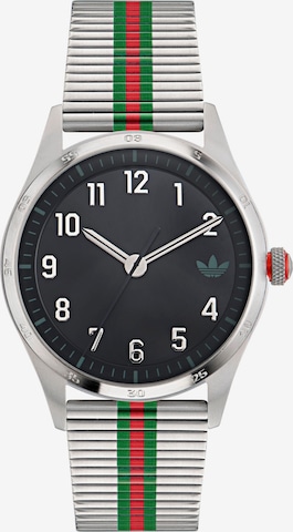 ADIDAS ORIGINALS Analog Watch in Silver: front