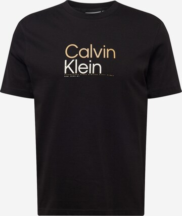 Calvin Klein Футболка в Черный: спереди