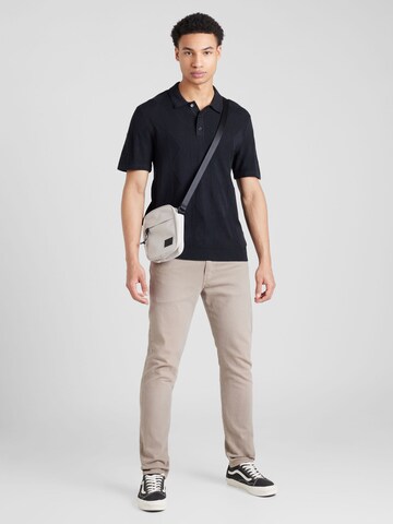 Abercrombie & Fitch Poloshirt 'DATE NIGHT' in Schwarz