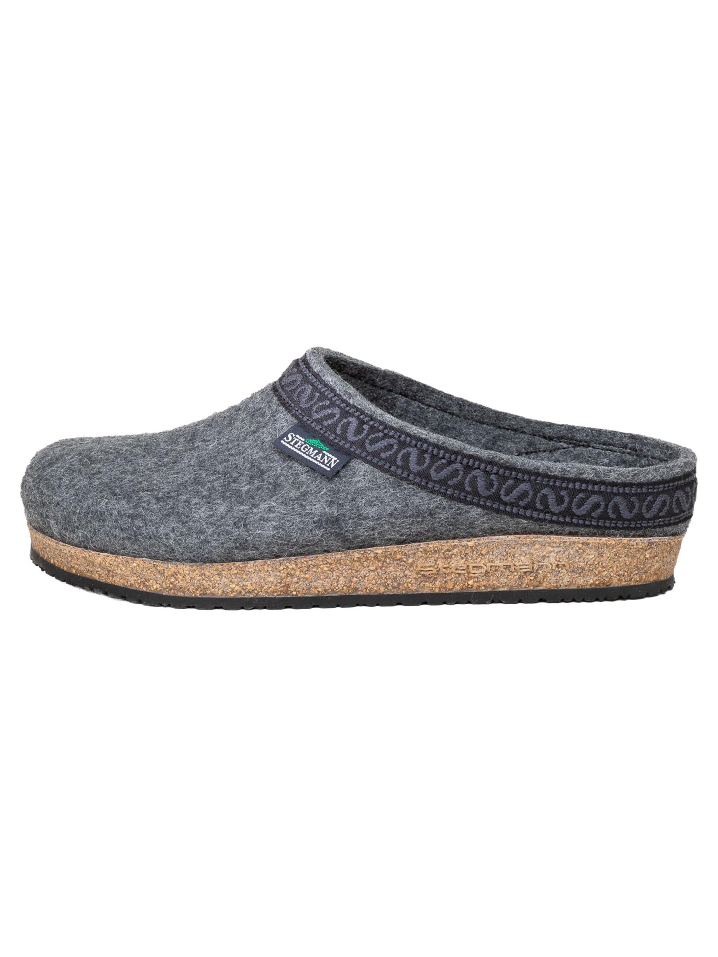 Stegmann Clogs 'Filz' in Grey: front