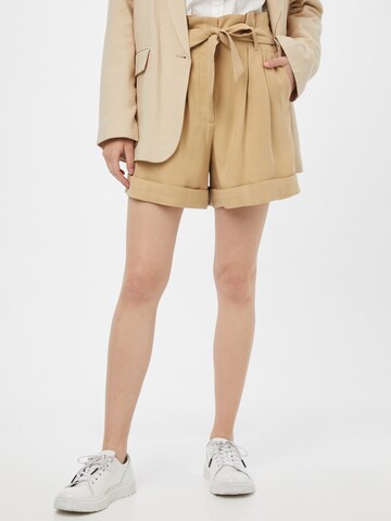 BRUUNS BAZAAR Loosefit Shorts in Beige: predná strana