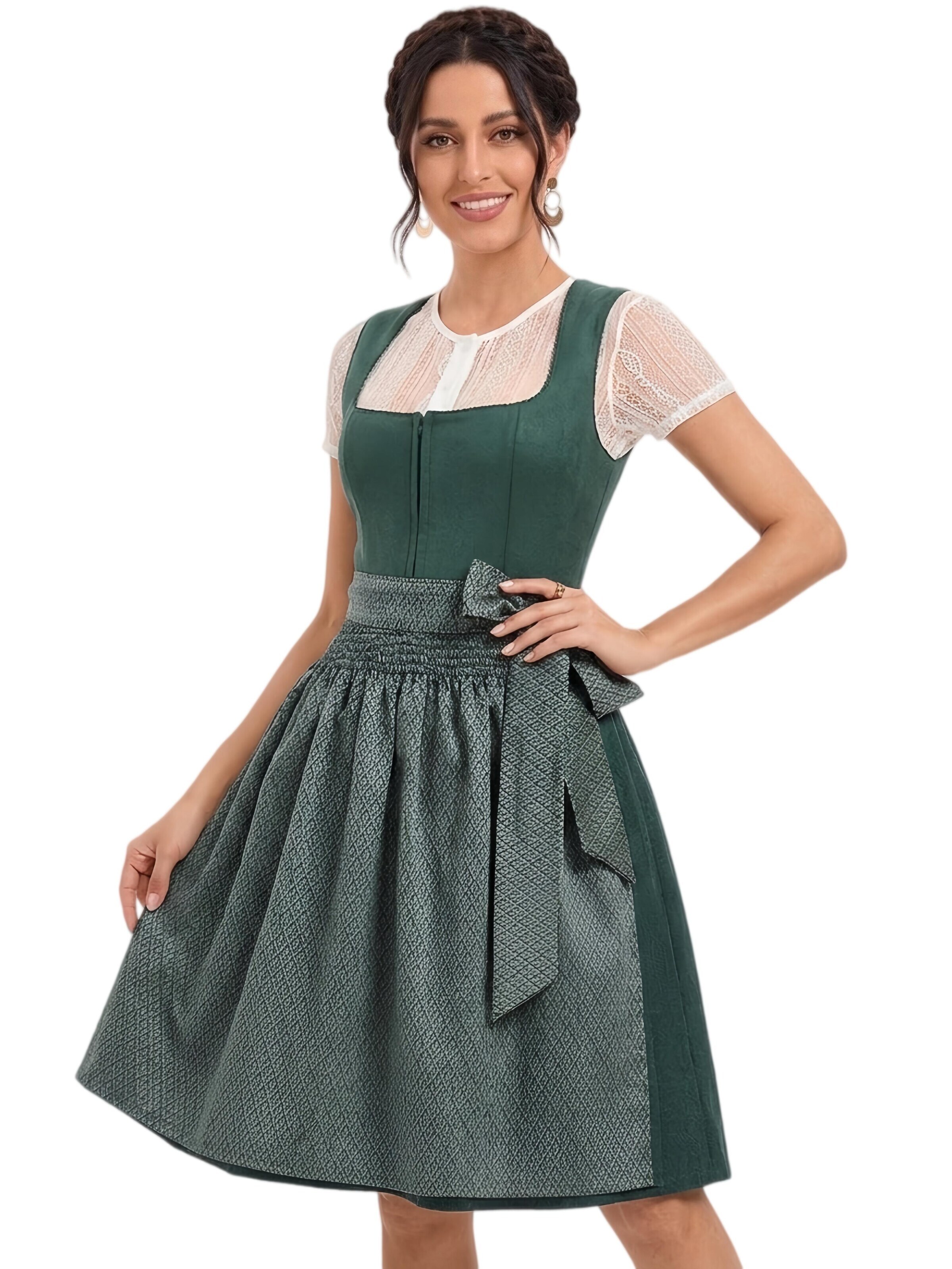 Yesfashion Dirndl in Green