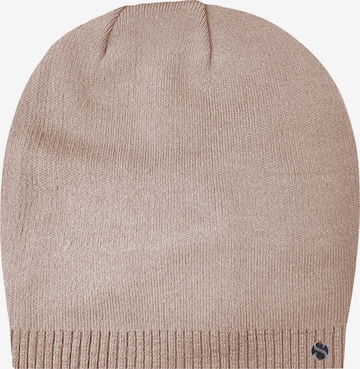 SAMAYA Mütze 'Elen', superweich und wärmend in Beige: Vorderseite
