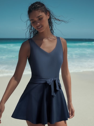 Next Bustier Badedragt i blå