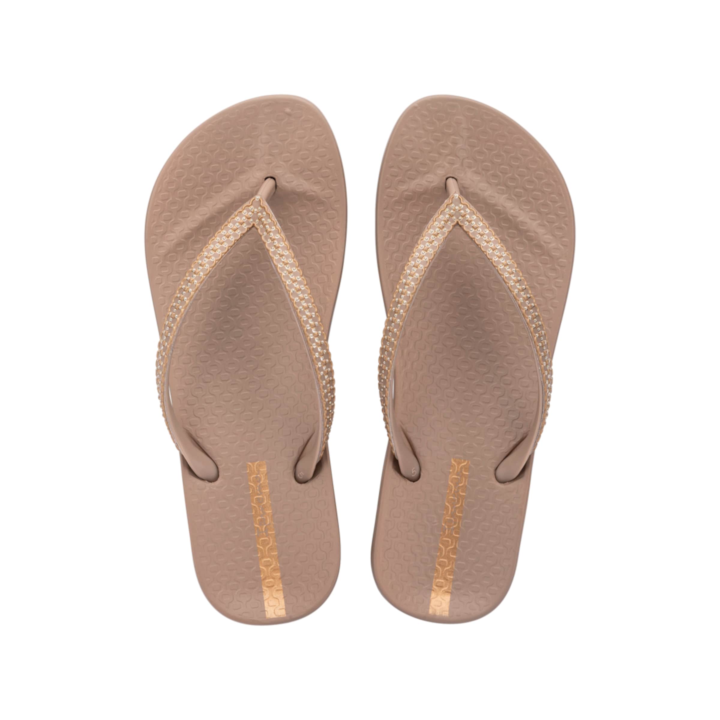 Ipanema Zehentrenner in Gold: Vorderseite