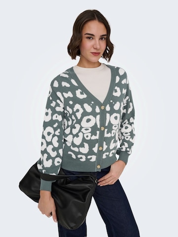 ONLY Knit Cardigan 'ONLLEONA' in Green: front