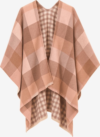 COLLEZIONE ALESSANDRO Cape 'Karo' in Red: front