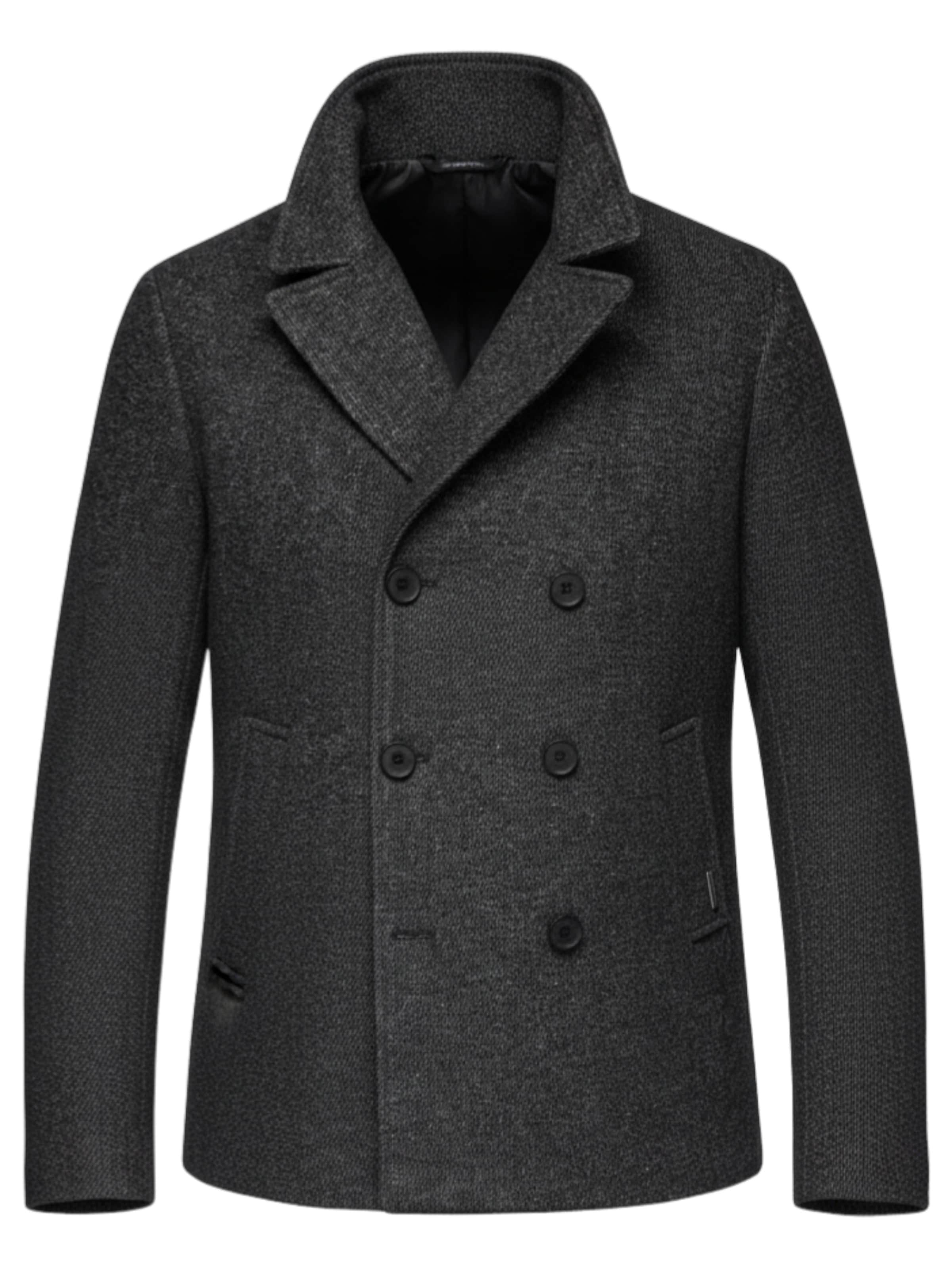 Ombre Winterjas in Grijs: voorkant