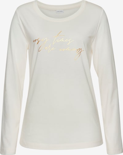 LASCANA Pyjamapaita värissä kulta / valkoinen, Tuotenäkymä