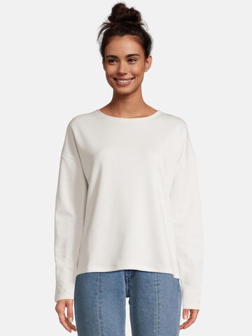 salzhaut Sweatshirt 'Wiede - Koll' in Wit: voorkant