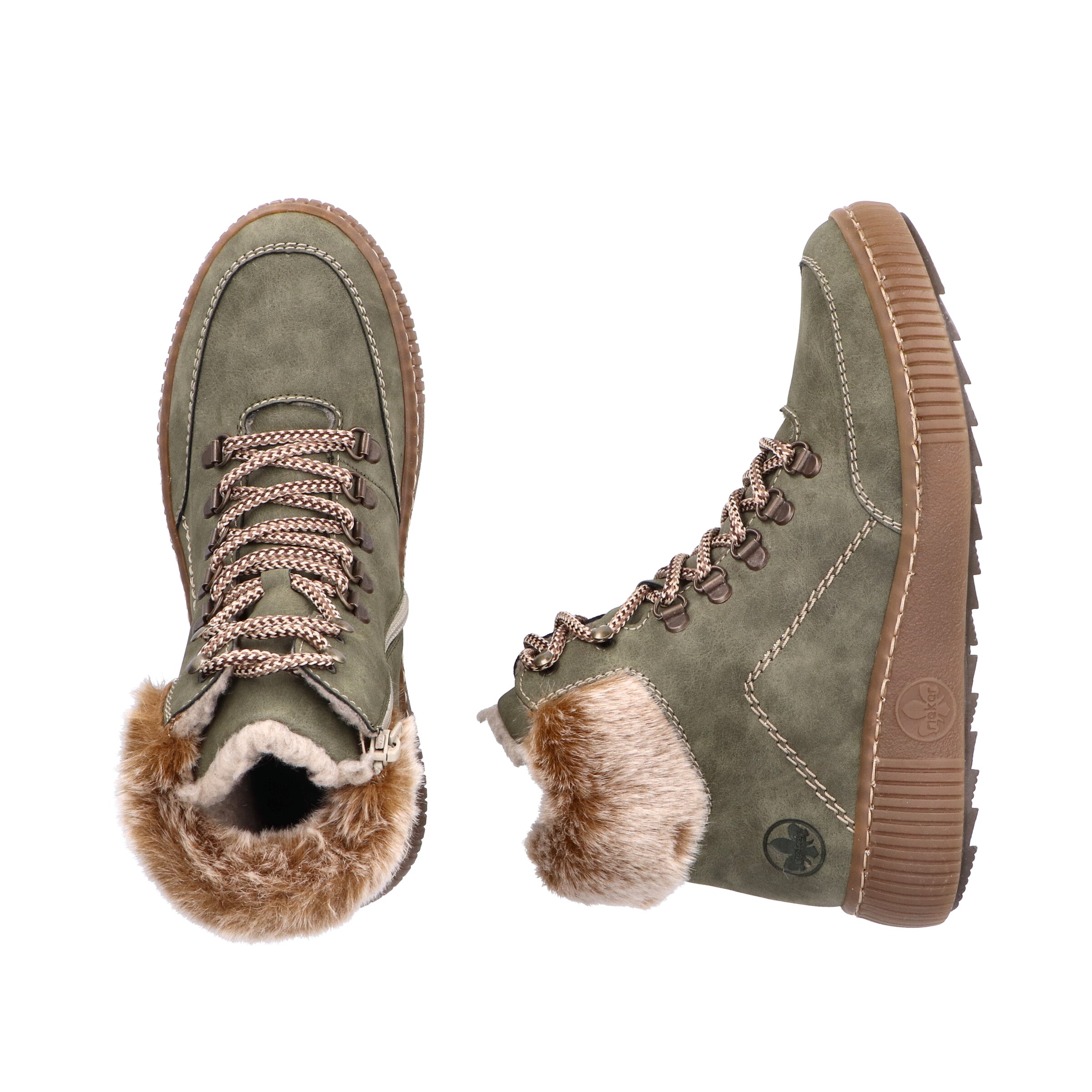 Rieker Veterlaarzen in Groen