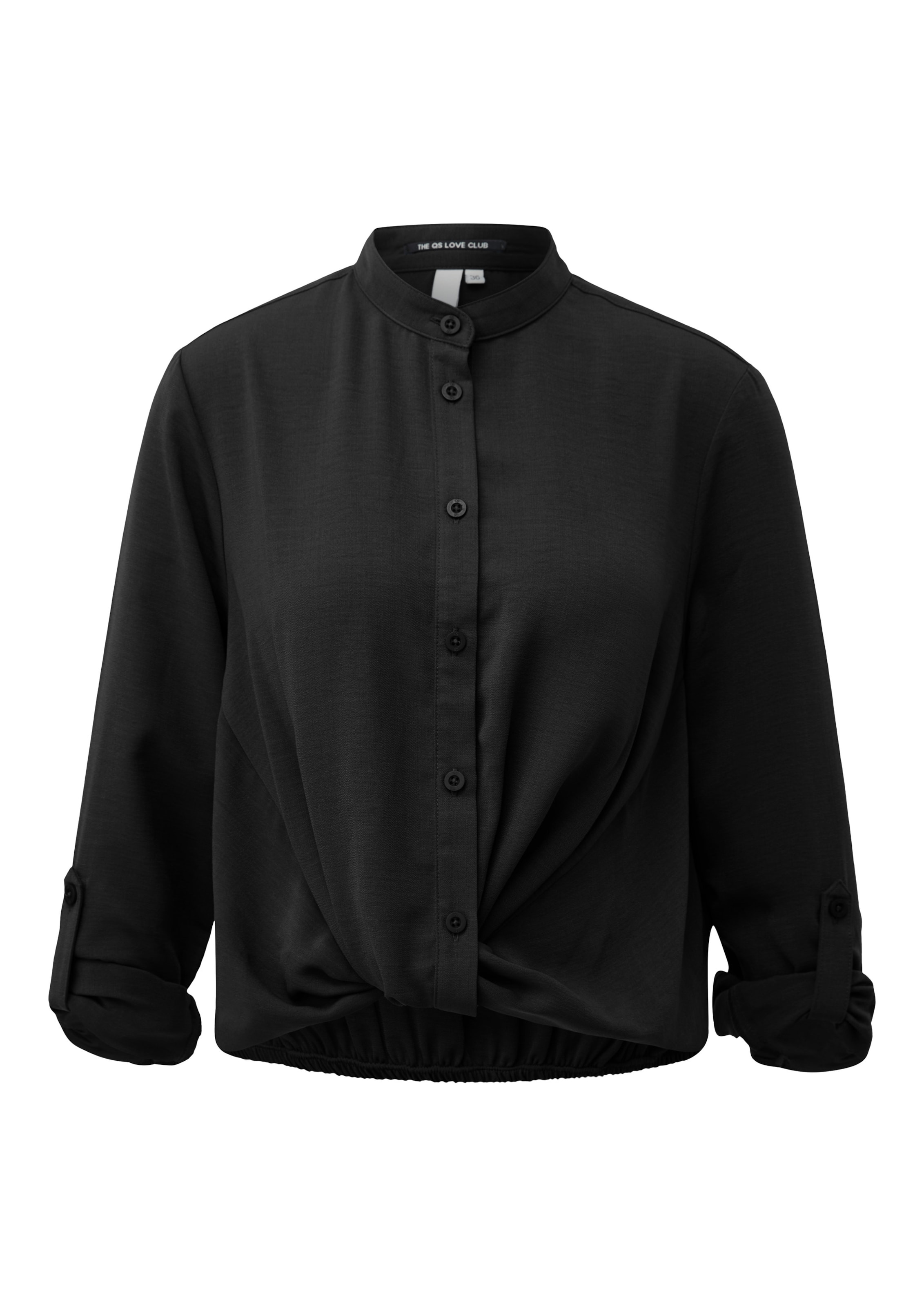 QS Blouse in Zwart: voorkant