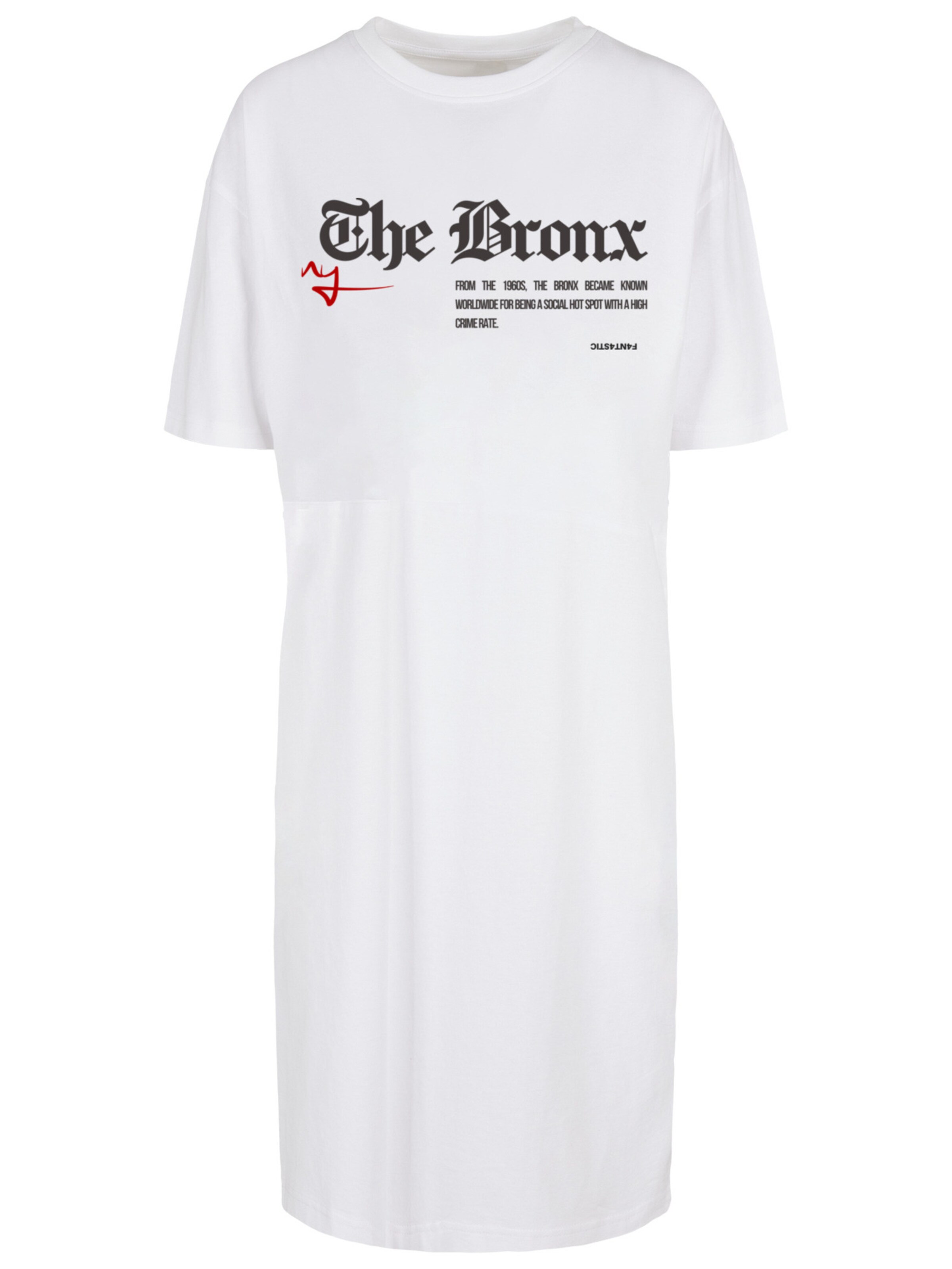 F4NT4STIC Jurk 'The Bronx' in Wit: voorkant